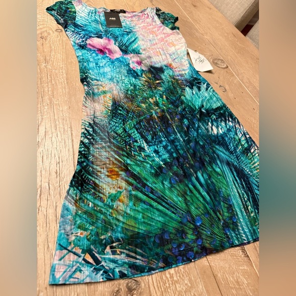 A.B.S by Allen Schwartz Dress Size M Tshirt style vacation NWT - Picture 6 of 6